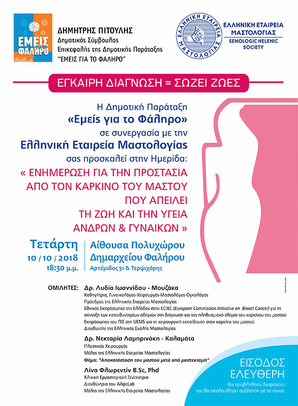 Ενημέρωση για την Προστασία από τον Καρκίνο του Μαστού που Απειλεί την Υγεία Ανδρών & Γυναικών